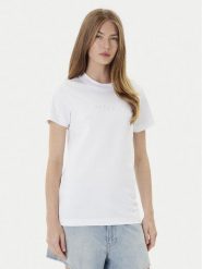 PINKO T-Shirt Start 101752 A2RD Biały Regular Fit. Białe t-shirty Pinko, s, bez wzorów, z bawełny, bez kołnierzyka, bez ramiączek. Za 429.99 zł.