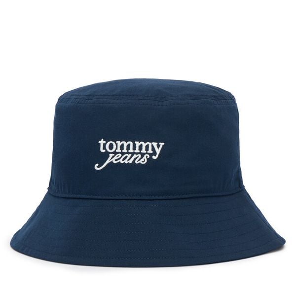 Kapelusz Tommy Jeans. Niebieskie kapelusze Tommy Jeans, bez wzorów, z jeansu. Za 169.99 zł.