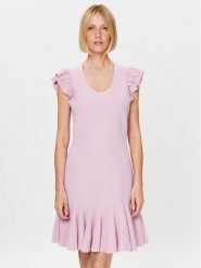 Ted Baker Sukienka dzianinowa Milasen 268210 Różowy Slim Fit. Czerwone sukienki Ted Baker, bez wzorów, z dzianiny, bez kołnierzyka, bez ramiączek. Za 989.99 zł.