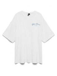 Vero Moda Koszulka w kolorze białym rozmiar: XL. Białe bluzki Vero Moda, xl, bez wzorów, z bawełny, bez kołnierzyka, bez ramiączek. Za 72.95 zł.
