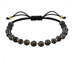 Bransoletka z tworzywa sztucznego i elementami z żółtego złota - kulki. Żółte bransoletki Apart, sztuczne. W wyprzedaży za 440.30 zł.