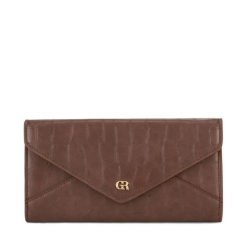 Portfel GINO ROSSI. Brązowe portfele Gino Rossi, bez wzorów. Za 99.99 zł.