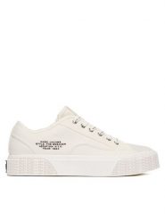 Marc Jacobs Trampki 2S4FSN023F14 Biały. Białe trampki Marc Jacobs, bez wzorów, z materiału, bez zapięcia. Za 999.99 zł.