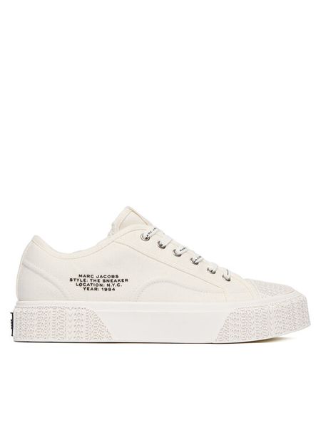 Marc Jacobs Trampki 2S4FSN023F14 Biały. Białe trampki Marc Jacobs, bez wzorów, z materiału, bez zapięcia. Za 799.99 zł.
