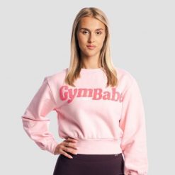 Bluza damska fitness bez zamka GymBabe Cherrybloom. Czerwone bluzy GYMBEAM, l, bez wzorów, z bawełny, bez kaptura. Za 131.90 zł.