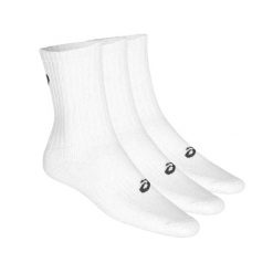 Skarpety Unisex Dla Dorosłych Crew (3 Sztuki). Białe skarpety Asics, bez wzorów. Za 98.99 zł.
