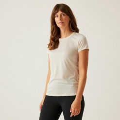 Koszulka sportowa damska Fingal Edition szybkoschnąca. Brązowe koszulki sportowe Regatta, bez wzorów, bez ramiączek, trekkingowe. Za 139.50 zł.