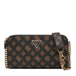 Torebka Guess. Brązowe listonoszki Guess, z aplikacjami, bez dodatków. Za 599.99 zł.