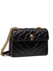 Kurt Geiger Torebka Kensington 1470400109 Czarny. Czarne torebki klasyczne Kurt Geiger, bez wzorów, ze skóry, bez dodatków. Za 1,389.00 zł.