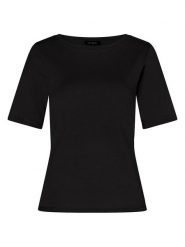 More & More Koszulka w kolorze czarnym rozmiar: 42. Czarne bluzki More & More, bez wzorów, z bawełny, bez kołnierzyka, bez ramiączek. Za 43.99 zł.