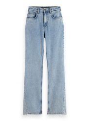 Scotch & Soda Dżinsy - Bootcut fit - w kolorze błękitnym rozmiar: W28/L32. Niebieskie jeansy Scotch & Soda, l, z aplikacjami, z podwyższonym stanem. Za 193.24 zł.