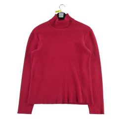 Second life - Damski czerwony sweter z golfem - Stan dobry. Czerwone golfy RALPH LAUREN, bez wzorów, bez ramiączek. Za 97.25 zł.