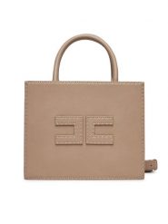 Elisabetta Franchi Torba q-roa-36116 Szary. Brązowe torebki klasyczne Elisabetta Franchi, bez wzorów, ze skóry, bez dodatków. Za 1,429.00 zł.