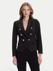 Rinascimento Marynarka CFC0126227003 Czarny Slim Fit. Czarne marynarki i żakiety Rinascimento, xl, bez wzorów, z syntetyku. Za 759.99 zł.