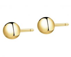 Złote kolczyki - kulki. Żółte kolczyki Apart, złote. Za 499.00 zł.
