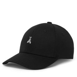 Czapka z daszkiem Patrizia Pepe. Czarne czapki Patrizia Pepe, bez wzorów. Za 329.99 zł.