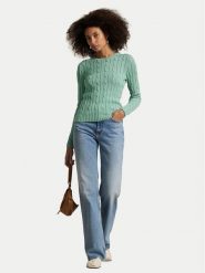 Polo Ralph Lauren Sweter 211891640031 Zielony Slim Fit. Zielone swetry Polo Ralph Lauren, l, bez wzorów, z bawełny, bez ramiączek. Za 499.99 zł.