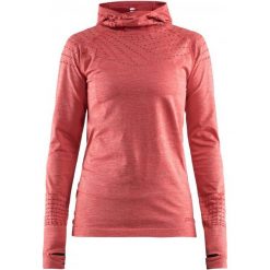Craft bluza damska Core 2.0 Hood pomarańczowa L. Brązowe bluzy Craft, l, bez wzorów, bez kaptura. W wyprzedaży za 209.00 zł.