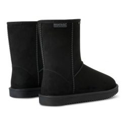 Buty damskie Risely wodoodporne. Czarne trekkingi Regatta, trekkingowe. W wyprzedaży za 139.99 zł.