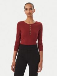Guess Body W6BP21 K6256 Bordowy Slim Fit. Czerwone body Guess, m, z aplikacjami, z syntetyku. Za 294.99 zł.