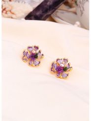 L'Atelier de Gaia Pozłacane kolczyki-wkrętki z masą perłową rozmiar: onesize. Różowe kolczyki L'Atelier de Gaia, z perłą, pozłacane. Za 60.99 zł.