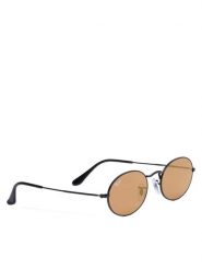 Ray-Ban Okulary przeciwsłoneczne Oval Flat Lenses 0RB3547N Czarny. Czarne okulary przeciwsłoneczne Ray-Ban, bez wzorów. Za 819.99 zł.