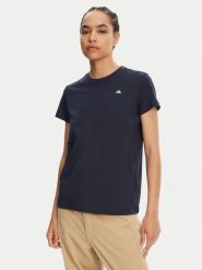 Robe di Kappa T-Shirt Katie 62115RW Granatowy Regular Fit. Niebieskie t-shirty Robe di Kappa, s, bez wzorów, z bawełny, bez kołnierzyka, bez ramiączek. Za 69.99 zł.
