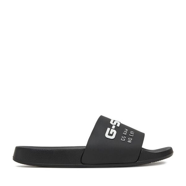 Klapki G-Star. Czarne klapki G-Star, bez wzorów, bez obcasa. Za 103.99 zł.