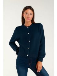 Tamba Kardigan w kolorze granatowym rozmiar: 36/38. Niebieskie kardigany Tamba, bez wzorów, z wełny. Za 149.66 zł.