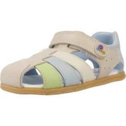 Sandały PABLOSKY 052230P Niebieski. Niebieskie sandały PABLOSKY, bez wzorów, ze skóry, bez obcasa, bez zapięcia. Za 246.99 zł.