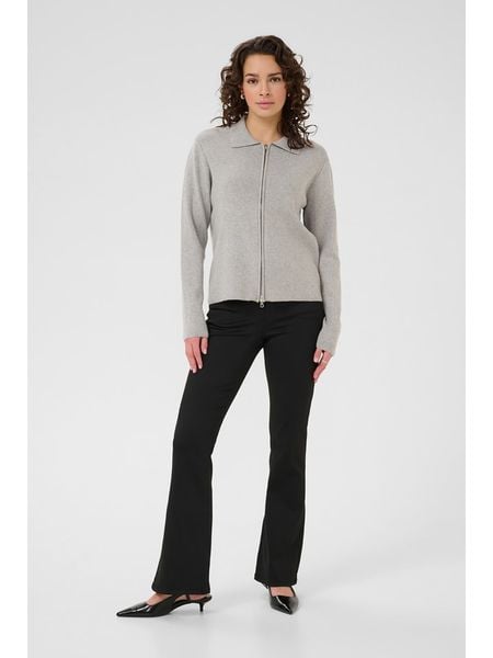 Kaffe Kardigan w kolorze beżowym rozmiar: L. Brązowe kardigany Kaffe, l, bez wzorów, prążkowane. Za 161.73 zł.