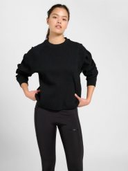 Bluza damska Hummel Soft Waffle. Czarne bluzy Hummel, l, bez wzorów, z materiału, bez kaptura. Za 228.50 zł.