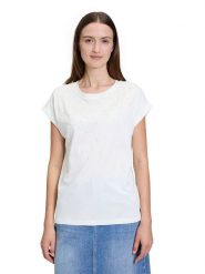 BETTY & CO Koszulka w kolorze białym rozmiar: M. Białe bluzki Betty & Co, m, bez wzorów, bez kołnierzyka, bez ramiączek. Za 83.03 zł.