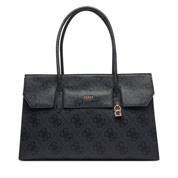 Torebka Guess. Czarne shopper Guess, z aplikacjami, bez dodatków. Za 794.99 zł.