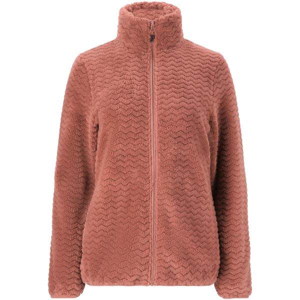 Bluza polarowa damska Whistler Matra. Brązowe bluzy Whistler, bez wzorów, z polaru, bez kaptura. Za 229.99 zł.