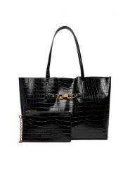Just Cavalli Torebka 79RA4BH6 ZSB96 Czarny. Czarne shopper Just Cavalli, bez wzorów, ze skóry, bez dodatków. Za 639.99 zł.