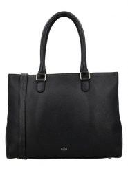 Charm Skórzana torebka w kolorze czarnym - 39 x 30 x 13 cm rozmiar: onesize. Czarne torby na laptopa Charm, bez wzorów, z materiału, przez ramię, bez dodatków. Za 369.99 zł.