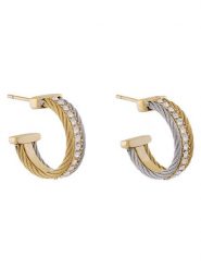 Guess Kolczyki JUBE05 392JW Złoty. Żółte kolczyki Guess, metalowe. Za 329.99 zł.