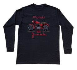 Junak — bluzka z długim rękawem (Rozmiar: XL (dorosła); Kolor koszulki: czarny; Rodzaj nadruku: Junak). Czarne bluzki nikiniki, s, bez wzorów, z bawełny, bez kołnierzyka, bez ramiączek. Za 99.00 zł.