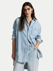 Polo Ralph Lauren Koszula jeansowa 211964726001 Niebieski Oversize. Niebieskie koszule Polo Ralph Lauren, l, bez wzorów, z bawełny, bez kołnierzyka, bez ramiączek. Za 779.99 zł.