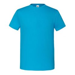 Kultowa Koszulka Unisex Dla Dorosłych. Niebieskie bluzki FRUIT OF THE LOOM, xl, bez wzorów, sportowe, bez kołnierzyka, bez ramiączek. Za 33.99 zł.