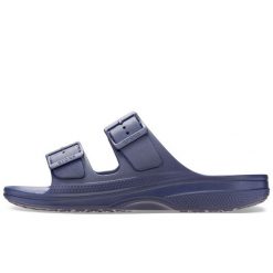 Sandały Crocs Saturday Sandal M Dorośli. Niebieskie sandały Crocs, bez wzorów, bez obcasa, bez zapięcia. Za 199.99 zł.