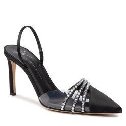 Sandały GIUSEPPE ZANOTTI. Czarne sandały Giuseppe Zanotti, bez wzorów, bez obcasa, na szpilce, bez zapięcia. Za 2,419.00 zł.