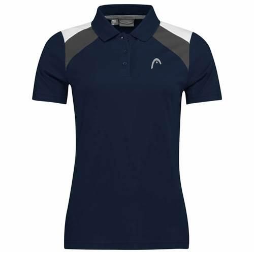 Koszulka polo damska CLUB 22 Tech. Czarne bluzki Head, s, bez wzorów, z poliesteru, bez kołnierzyka, bez ramiączek. Za 239.00 zł.
