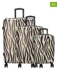 ZEBRA Walizki (3 szt.) w kolorze beżowym rozmiar: onesize. Brązowe walizki ZEBRA, bez wzorów. Za 282.99 zł.