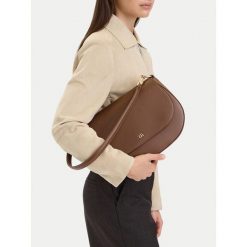 Torebka GINO ROSSI. Brązowe torebki klasyczne Gino Rossi, bez wzorów, bez dodatków. Za 279.99 zł.