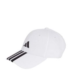 Czapka 3-Stripes New Logo Baseball. Białe czapki Adidas, bez wzorów, z bawełny. Za 89.95 zł.