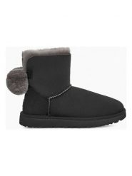 UGG Skórzane botki w kolorze czarnym rozmiar: 37. Czarne botki UGG, bez wzorów, z wełny, z okrągłym noskiem, bez obcasa, bez zapięcia. Za 673.02 zł.