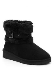 ISLAND BOOT Botki zimowe "Fabya" w kolorze czarnym rozmiar: 37. Czarne botki Island Boot, na zimę, bez wzorów, z materiału, bez obcasa, bez zapięcia. Za 149.66 zł.