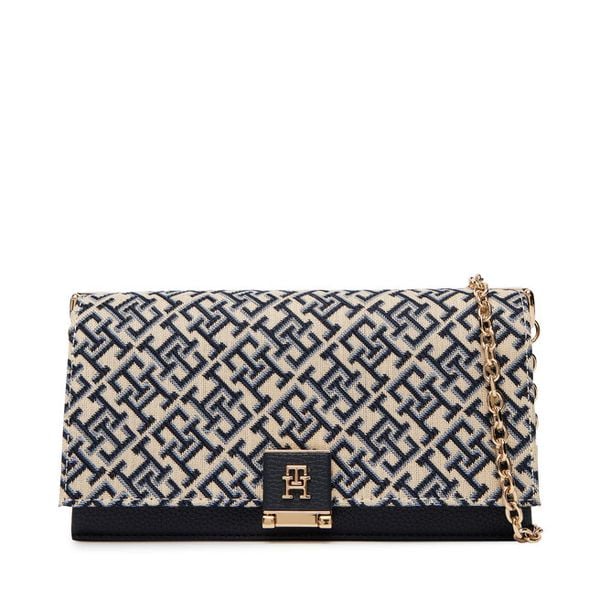 Torebka Tommy Hilfiger. Niebieskie torebki klasyczne TOMMY HILFIGER, bez wzorów, bez dodatków. Za 370.99 zł.